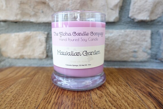 Soy Candle - HAWAIIAN GARDEN - 10oz
