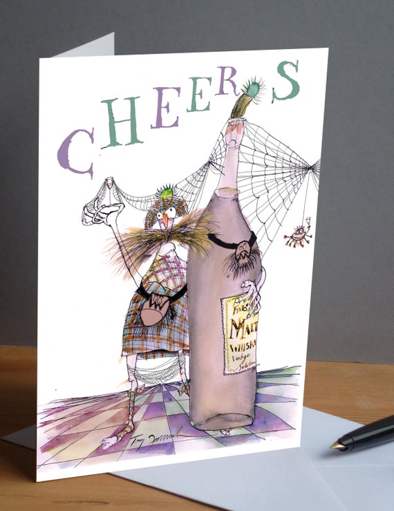 Avoir Images Funny Cheers Malt Whisky Greeting Card Etsy dernière par
