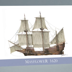 Mayflower Ship greeting card