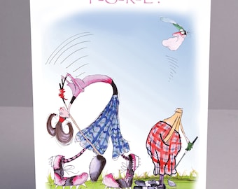 Fore !, fun ladies golf cards by tony fernandes