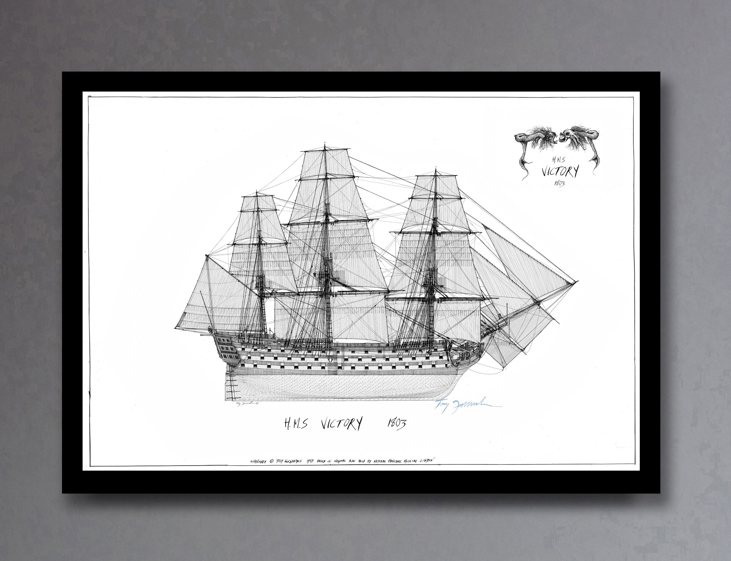 Amazon | 帆船模型 完成品 木製 HMS ヴィクトリー号 HMS Victory