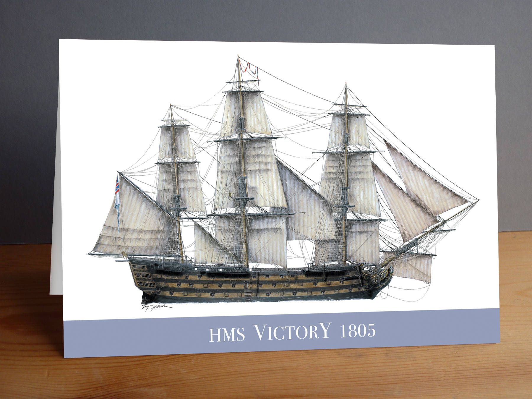 HMS Victory 1805 Greeting Card - Etsy