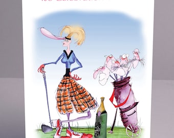 It's Celebration Time - crazy golf cards by tony fernandes