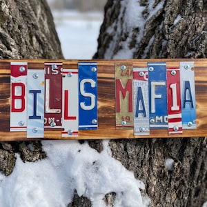 BILLS MAFIA License Plate Sign, Fast, FREE Shipping!!