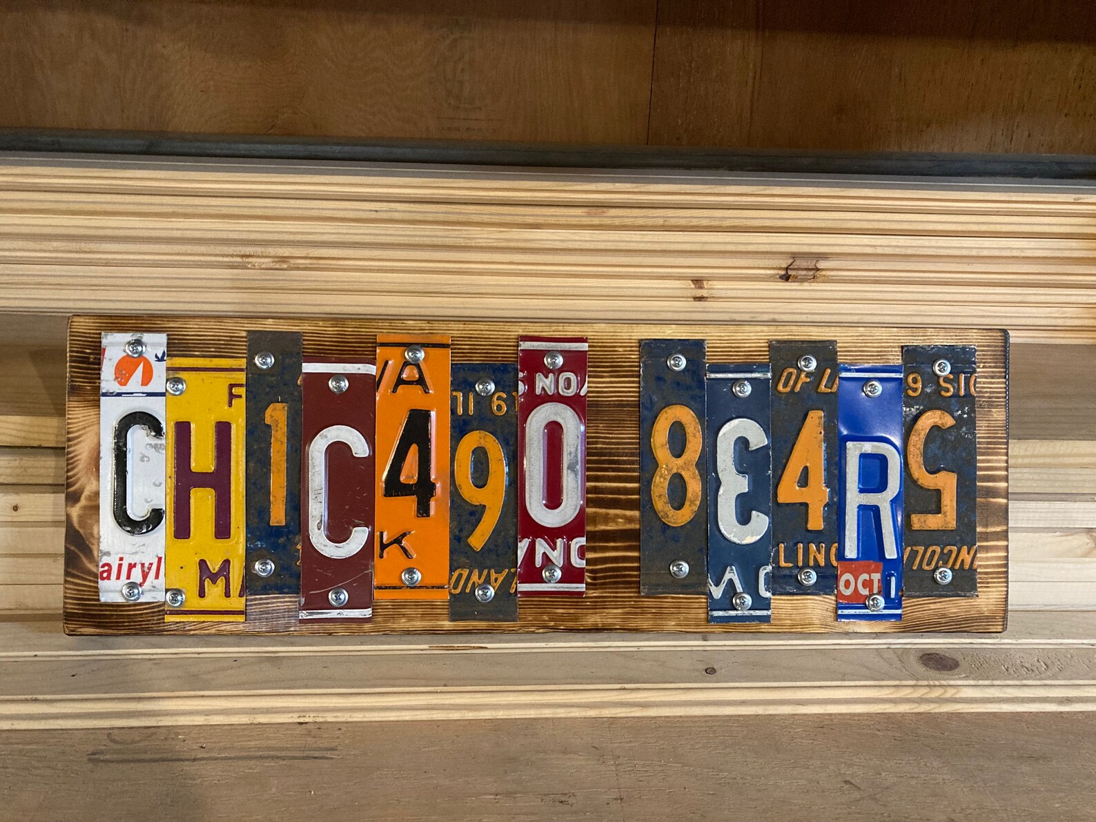CHICAGO BEARS License Plate Sign Fast FREE Shipping Etsy