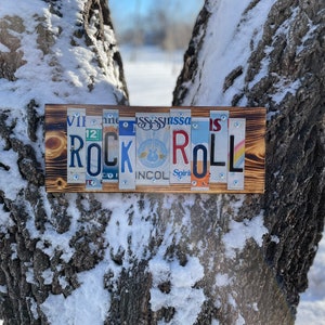 ROCK N ROLL License Plate Sign, Fast, FREE Shipping! - Etsy