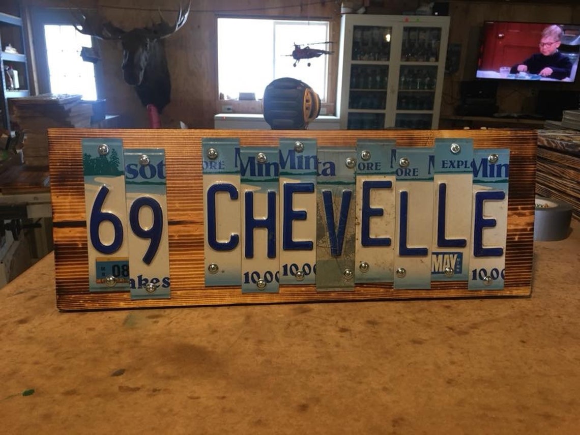 MUSCLE CAR License Plate Art Fast FREE Shipping Etsy