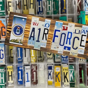 AIR FORCE License Plate Sign, Fast, FREE Shipping!!