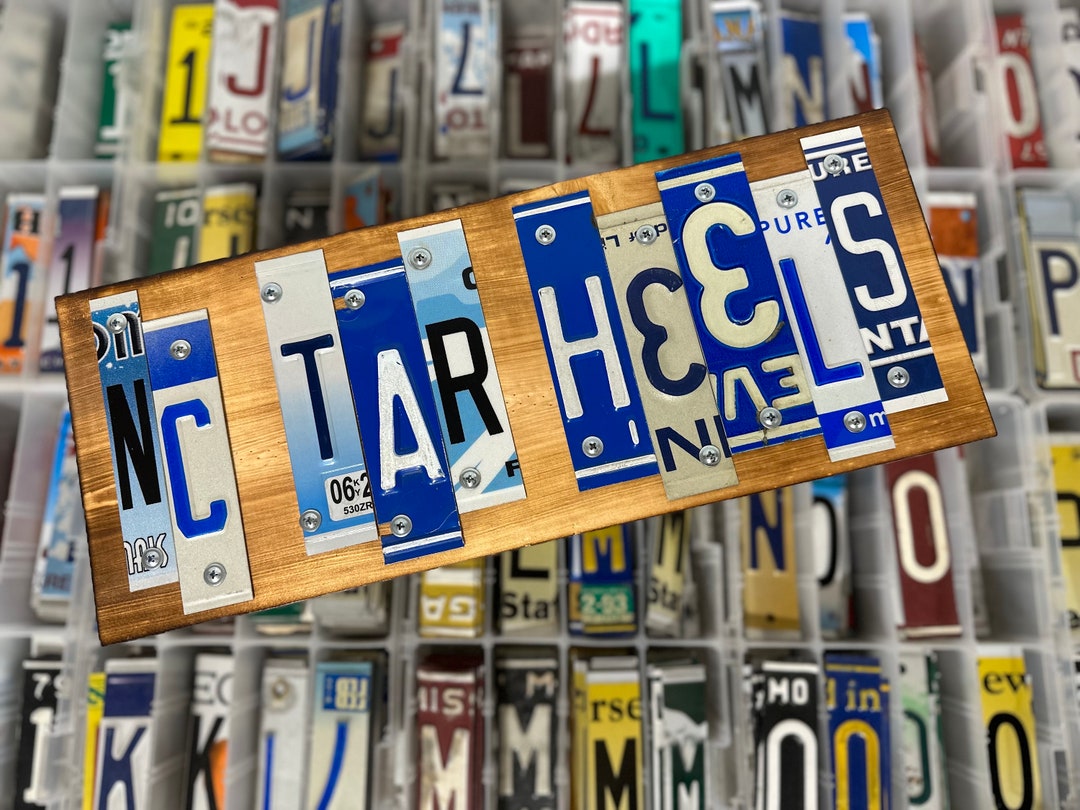 thumbnail image 2 of Hangtime North Carolina Tar Heels Metal License Plate - 12x6 Inches - NCAA Football 2 of 3