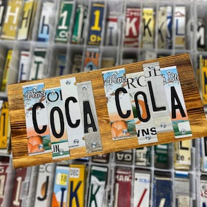 COCA COLA License Plate Art, Fast, FREE Shipping!!