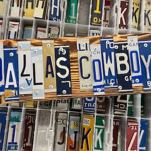 DALLAS COWBOYS License Plate Sign, Fast, FREE Shipping!!