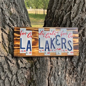 LA LAKERS License Plate Sign, Fast, FREE Shipping!!
