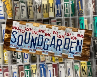 SOUNDGARDEN License Plate Sign, FAST, FREE Shipping!!