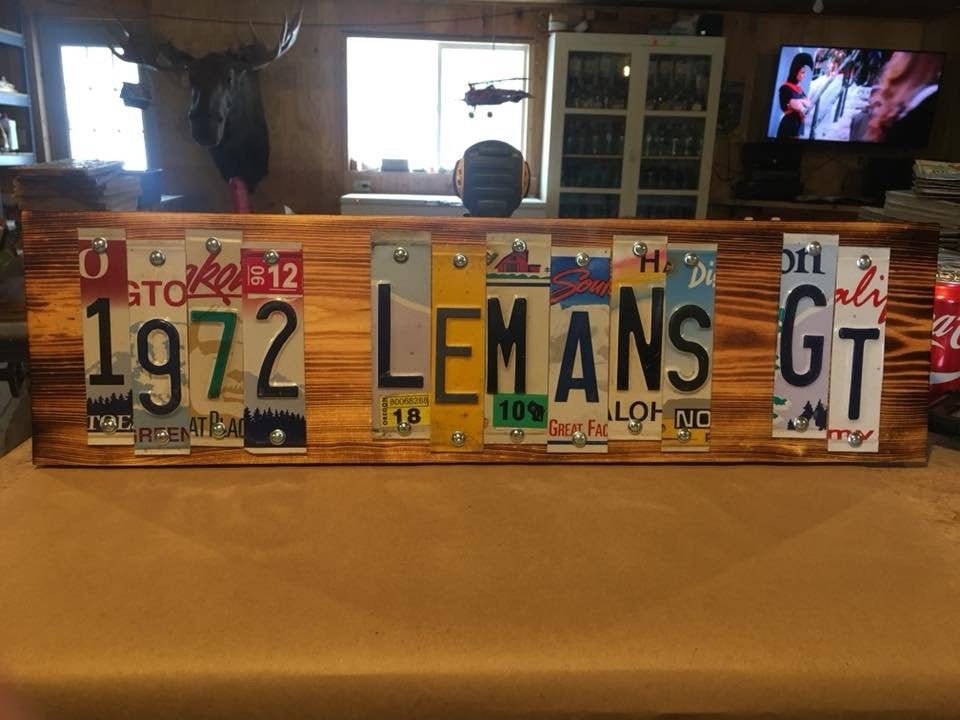 MUSCLE CAR License Plate Art Fast FREE Shipping Etsy