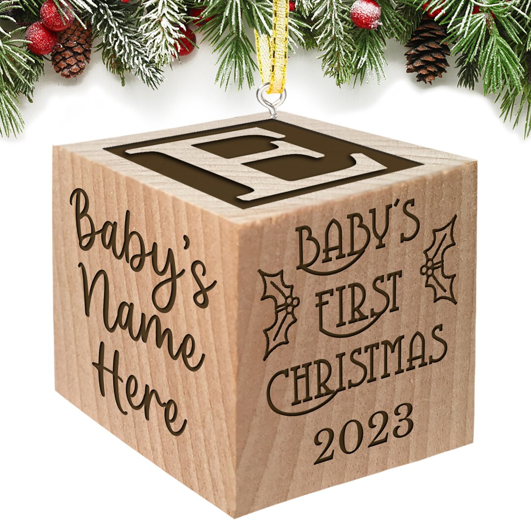 Babys First Christmas Ornament 2023 / Personalized / Babies 1st