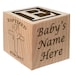 Catholic Baptism Gift - Christening Presents - Baptism Gift - Keepsake Custom Engraved wooden baby blocks for newborn girl newborn boy 