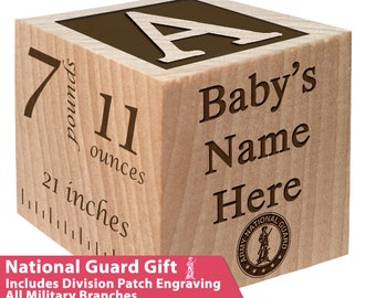 National Guard Gift - Baby Block - Boy or Girl present, newborn, infant, birth