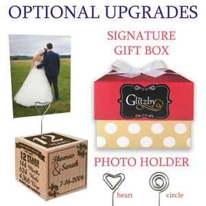 Shop Best Glitzby Anniversary Block - Wedding Day - Engraved
