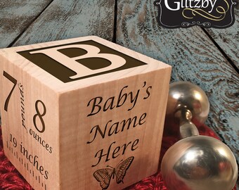 Baby Gift ideas Newborn Baby Gift Personalized Baby Gift Newborn Gift Baby Block Personalized Baby Block