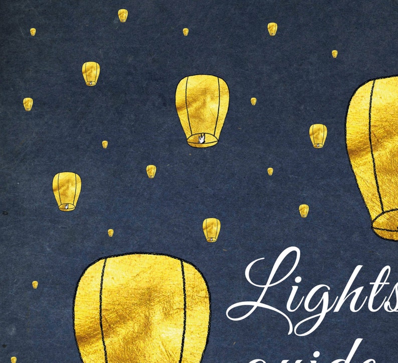 Coldplay Song Lyrics Lights Will Guide You Home Paper Etsy