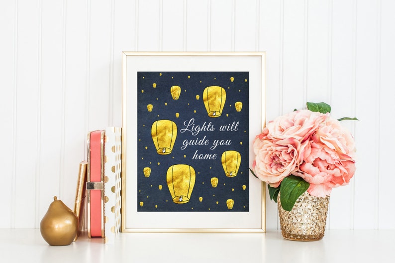Coldplay Song Lyrics Lights Will Guide You Home Paper Etsy
