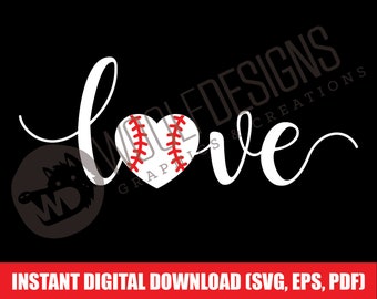 Béisbol Amor Béisbol Mamá Archivo Digital Descargar SVG