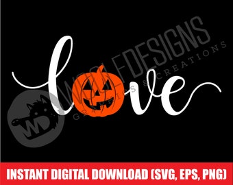 Amor Script Jack O Linterna Halloween Archivo Digital Descargar SVG