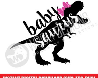 Bebé Saurus Babysaurus Rex Dinosaurio Mamá Archivo Digital Descargar SVG PNG EPS
