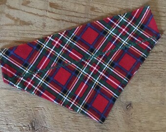 Red Plaid Flannel Scarf