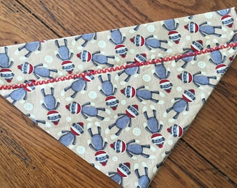 Sock Monkeys  Dog Scarf