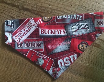 Ohio State License Plate Print Dog Scarf