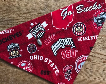 Ohio State Home State Print Dog Scarf