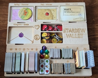 Insert Stardew Valley | Organisateur de jeux de société | Insert de jeu de société personnalisé | Vallée de Stardew | Insert de jeu de société Stardew Valley