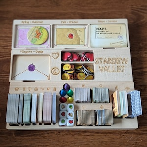 Stardew Valley Insert | Board Game Organizer | Custom Board Game Insert | Stardew Valley | Stardew Valley Board Game Insert