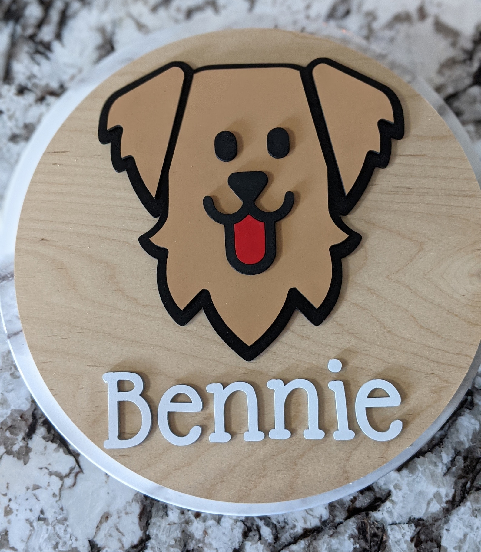 3D Dog Sign Cute Dog Sign Custom Dog Sign Kennel sign | Etsy