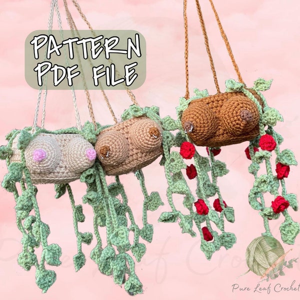 Schema all'uncinetto, Pianta da appartamento Booby, Piante di Booby, PDF