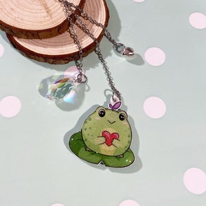 Cute Sweet Love Frog Keychain Charm