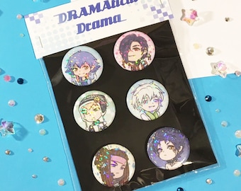 Dramatical Drama! 1.25&quot; holographic buttons