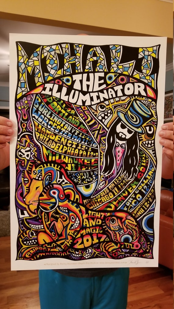 LIGHT & MAGIC 14 X 21.5 Mihali Psychedelic Art Tour Poster Print