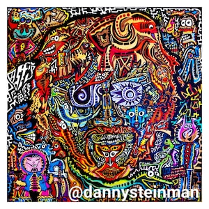 Shaman 14 x 14 Psychedelic Art Poster Print