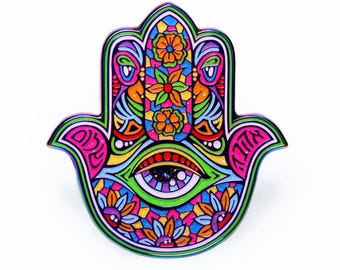 HAMSA Double Rainbow Pin (OE) *No Purchase Limit*