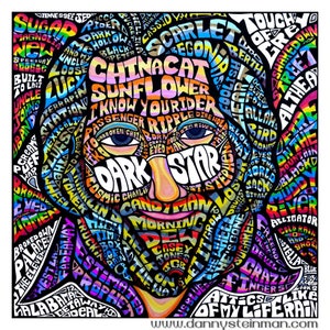 DARK STAR 14 x 14 Impresión de póster de arte psicodélico