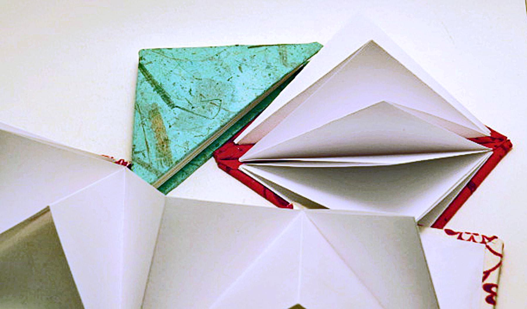 Triangular Journal Handmade Triangle Blank Journal: Decorative Paper Note Book - Etsy