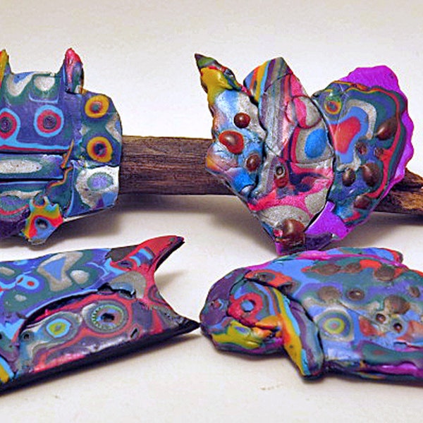 Brooches. Colourful brooches from the Java design collection. Jewel Bright design brooches with unique layered patterns and features.