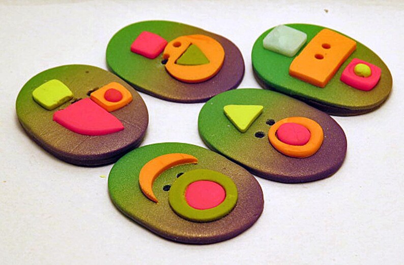 Buttons Fun Colourful Oval Buttons Brightly Patterned Unique Buttons buttons-fun-colourful-oval-buttons-brightly-patterned-unique-buttons