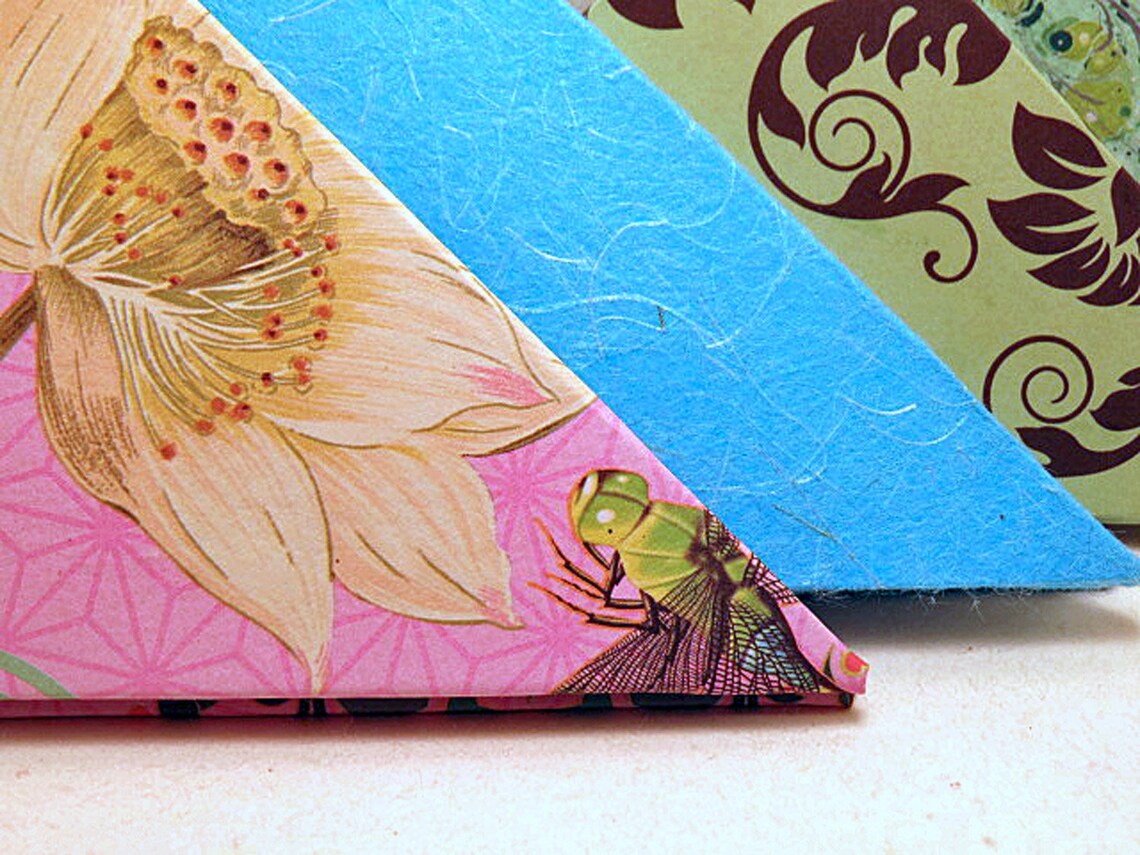 Blank Triangle Books. Blank note book. Unique hand made blank Etsy