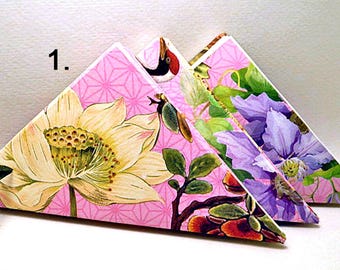 Handmade Triangle Blank Journal: Unique Small Notebook