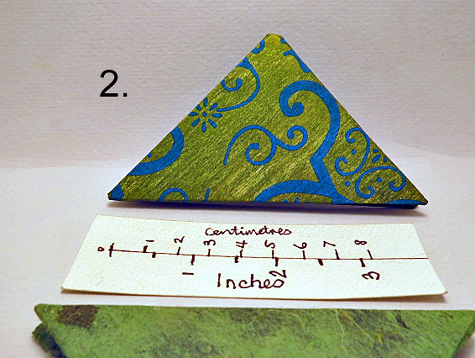 Blank Triangle Books. Blank Note Book. Hand Made Blank Journal in 5