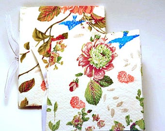 Shabby Chic Mini Album: Floral Fabric Cover, Ribbon Binding