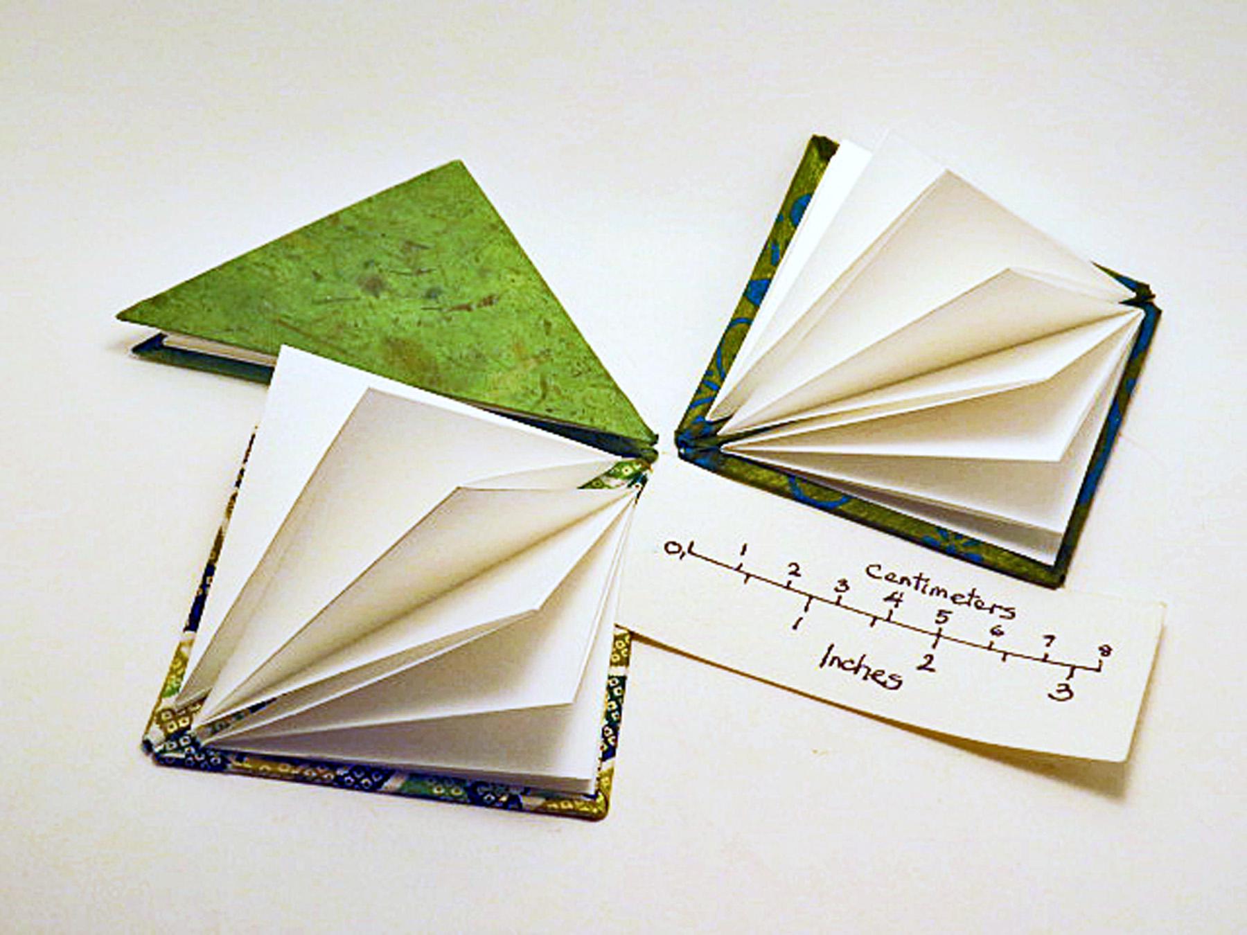 Triangular Journal Handmade Triangle Blank Journal: Decorative Paper Note Book - Etsy
